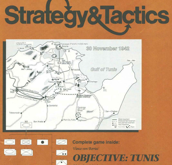 Strategy & Tactics 140, S&T,Objective Tunis, Unpunched, Vital Bonus!