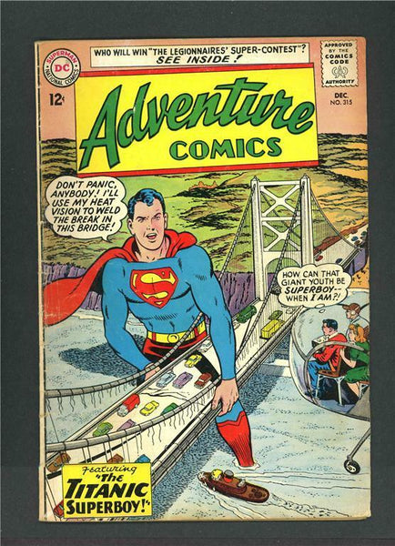 Adventure Comics 315, DC Superboy, VG (4.0)
