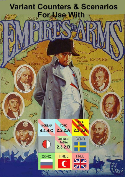 Variant Counters & Rules for Empires in Arms, Avalon Hill, 120+ Pgs, gamingthing