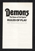 Demons, Magic Capsule #1, SPI Dunnigan, Fantasy Microgame, Unpunched, MegaExtras