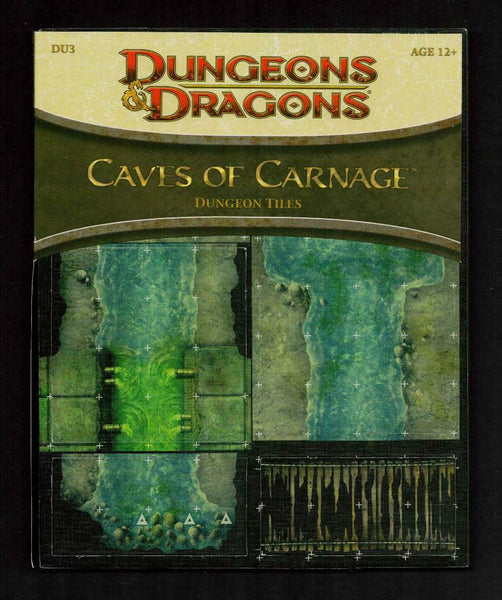 Caves of Carnage DU3, Dungeon Tiles, WotC D&D, AD&D, UP, 3,000+ Pgs Extras!!