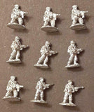 Traveller Mercenaries Lot of 9 Figures, Martian Metals, 5,000+ Pg MegaExtras!!