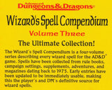 Wizard's Spell Compendium Volume Three, 3, AD&D, D&D, 10,000+ Pages Extras!!