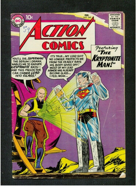 Action Comics 249, SuperSize Images, VG+ (4.5)