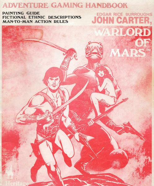 John Carter Warlord of Mars Adventure Gaming Handbook, Heritage Models, Extras!!