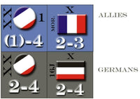 Variant Counter Set for The Marne, WWI, SPI gamngthing