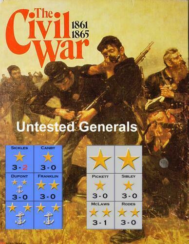 Untested Generals Variant Counters & Materials for Victory Games The Civil War